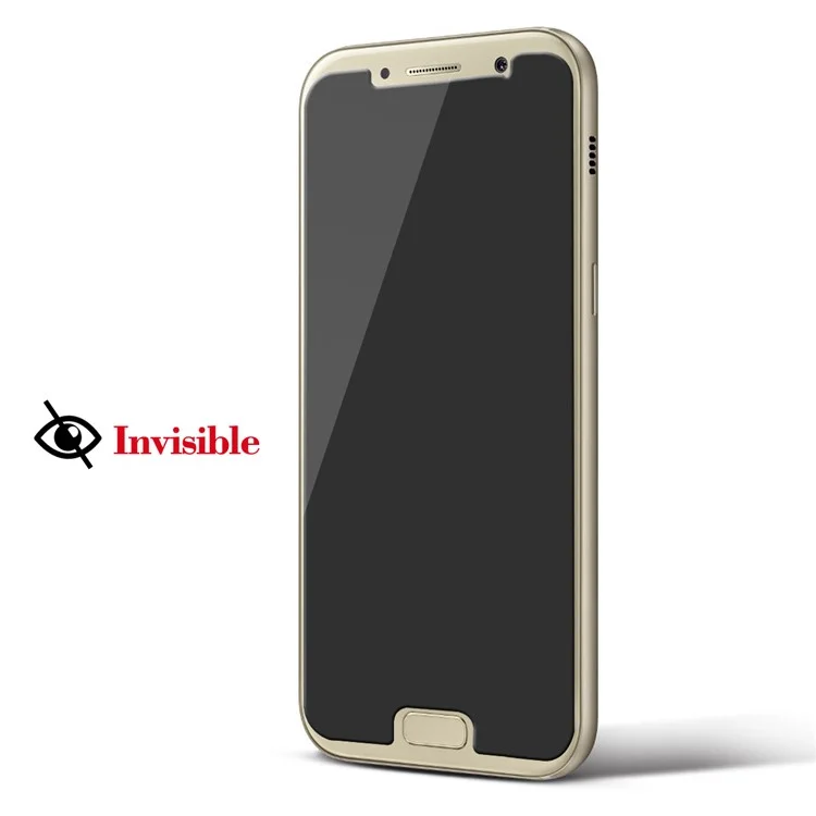 HAT PRINCE for Samsung Galaxy A3 (2017) 2.5D Anti-Peep Tempered Glass Screen Protector 0.26mm 9H Arc Edge