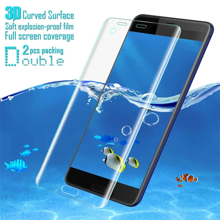 2Pcs IMAK Explosion-proof Soft 3D Curved Full Coverage Screen Protector Film for HTC U Ultra Ocean Note