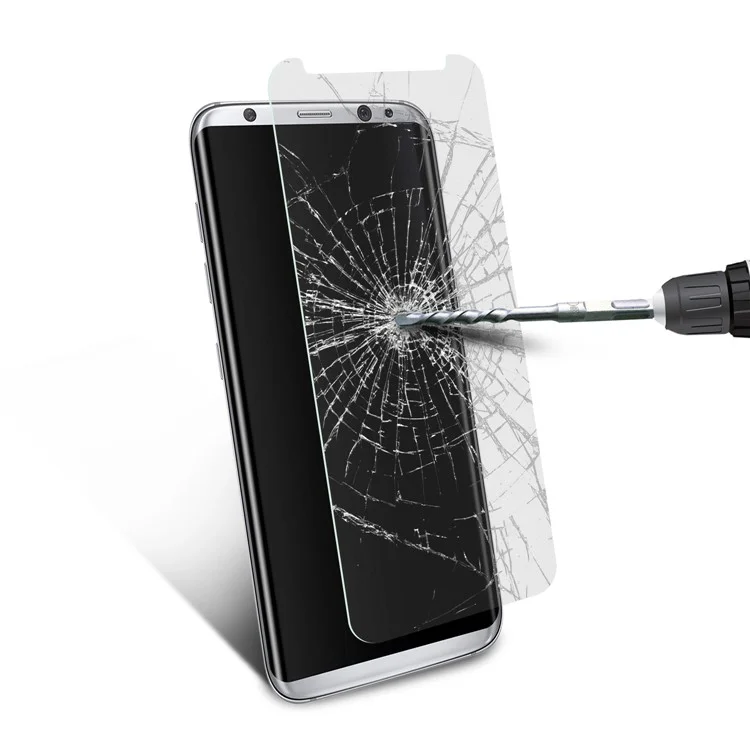 ANGIBABE 2.5D 0.3mm Tempered Glass Screen Protector for Samsung Galaxy S8 Plus G955 (Not Complete Covering)