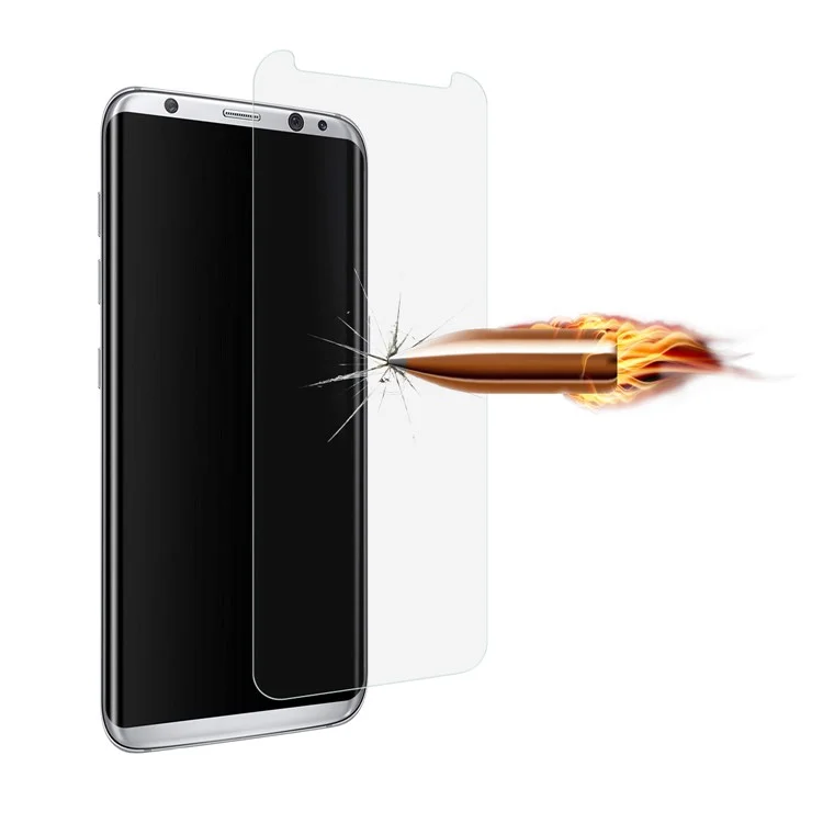 ANGIBABE 2.5D 0.3mm Tempered Glass Screen Protector for Samsung Galaxy S8 Plus G955 (Not Complete Covering)