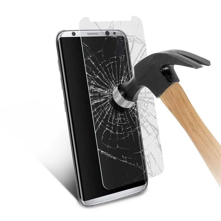 ANGIBABE 2.5D 0.3mm Tempered Glass Screen Protector for Samsung Galaxy S8 Plus G955 (Not Complete Covering)