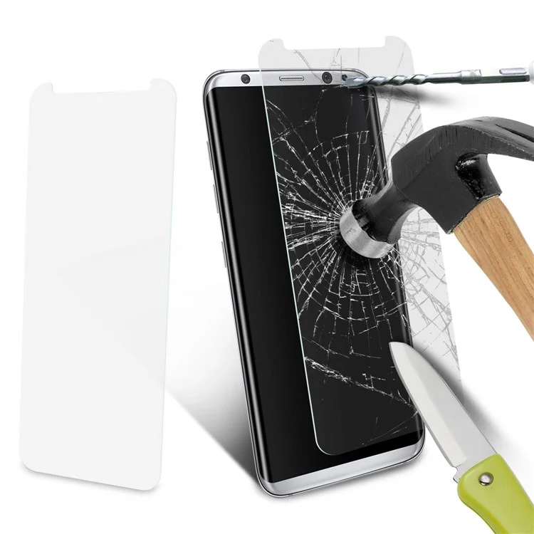 ANGIBABE 2.5D 0.3mm Tempered Glass Screen Protector for Samsung Galaxy S8 Plus G955 (Not Complete Covering)