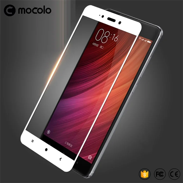MOCOLO Arc Edge Tempered Glass Screen Protector Film for Xiaomi Redmi Note 4 - Black