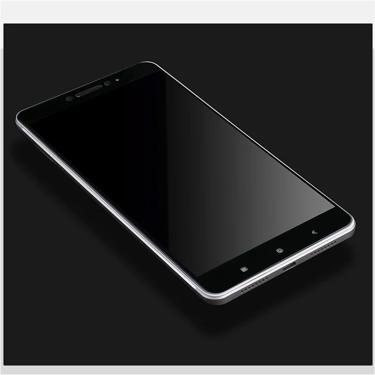 MOCOLO Full Coverage Silk Print Tempered Glass Screen Protector for Xiaomi Mi Max - Black