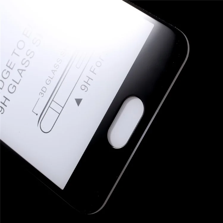 3D Silk Printing Full Size Tempered Glass Screen Protector Film (Arc Edge) for Huawei P10 - Black