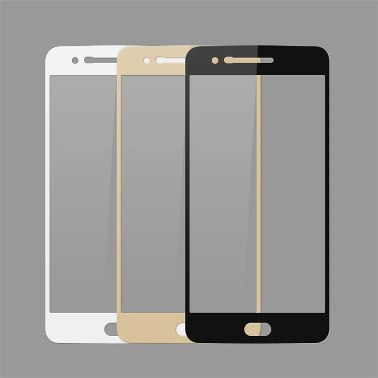 MOCOLO Silk Print Arc Edge Full Size Tempered Glass Screen Protector  for LG K10 (2017) - Black