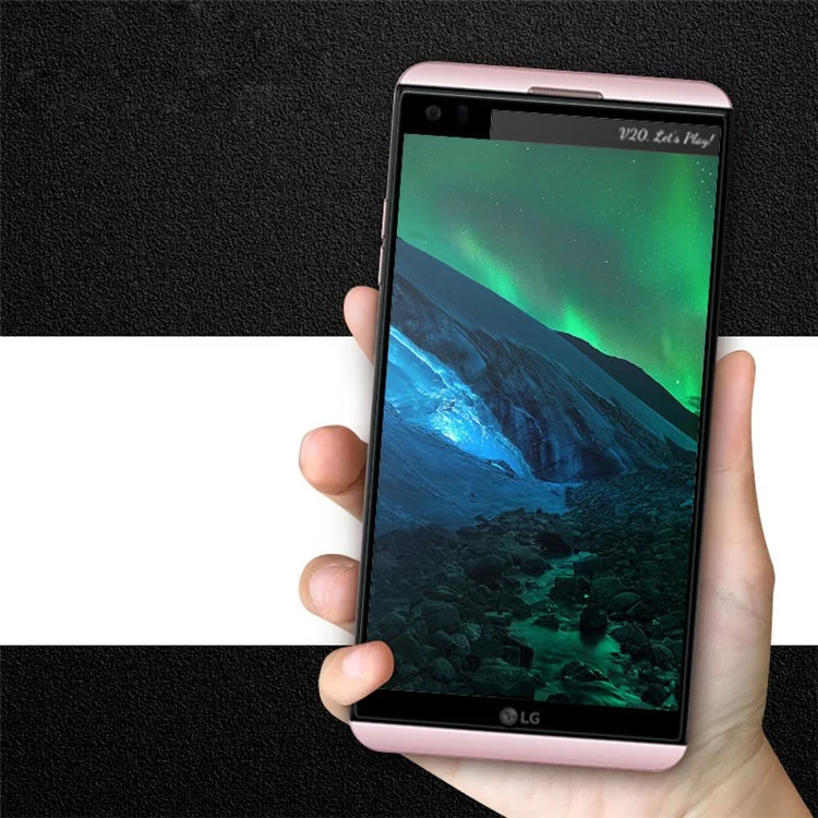MOCOLO Silk Print Arc Edge Full Size Tempered Glass Screen Protector  for LG V20