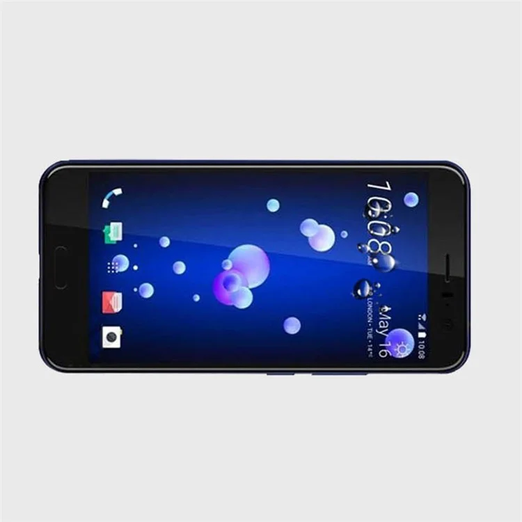 MOCOLO Full Coverage Silk Print Tempered Glass Screen Protector for HTC U11 - Black