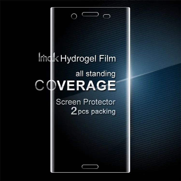 IMAK 2 Pcs Packing Full Screen Complete Covering Soft Hydrogel Protector Film for Sony Xperia XZ Premium