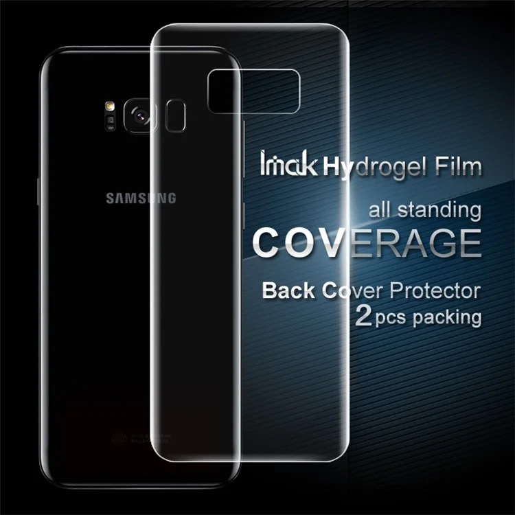 IMAK 2 Pcs Packing Back Soft Hydrogel Protector Film for Samsung Galaxy S8 SM-G950