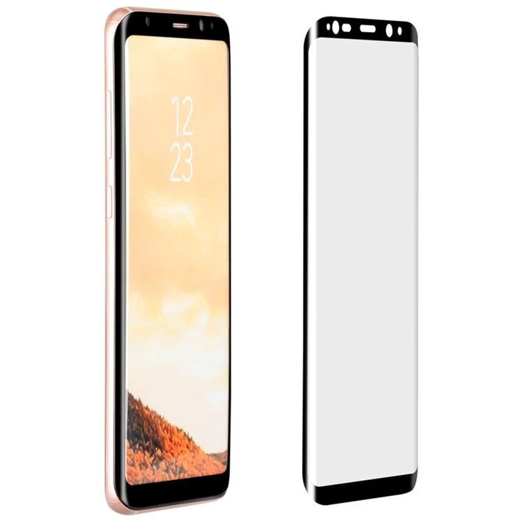 MOMAX 0.3mm 3D Full Cover Anti-explosion Tempered Glass Film for Samsung Galaxy S8 G950 - Black