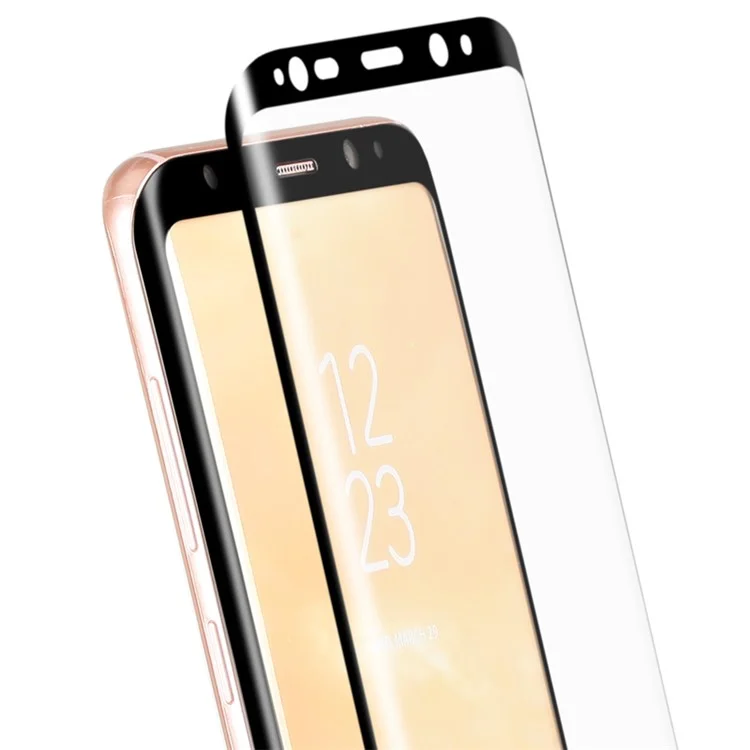 MOMAX 0.3mm 3D Full Cover Anti-explosion Tempered Glass Film for Samsung Galaxy S8 G950 - Black