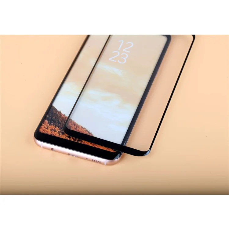 MOMAX 0.3mm 3D Full Cover Anti-explosion Tempered Glass Film for Samsung Galaxy S8 G950 - Black