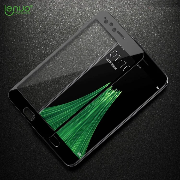 LENUO CF HD Clear Full Screen Tempered Glass Protection Film for OPPO R11 with 2.5D Arc Edge - Black