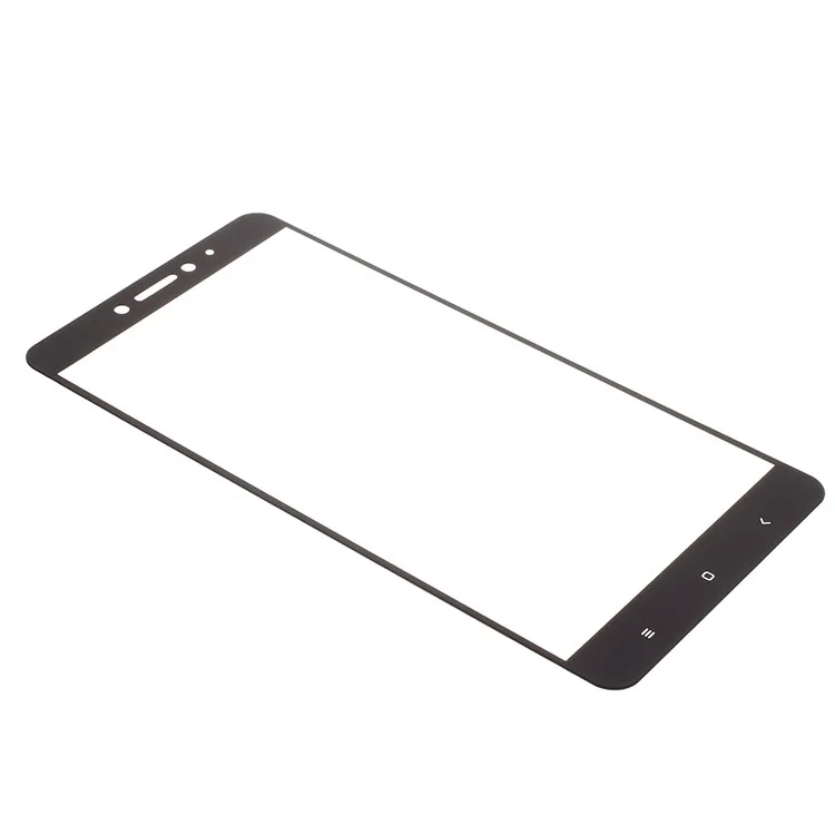 Para Xiaomi Mi Max 2 Impresión de Seda Película Protector de Pantalla de Vidrio Templado de Tamaño Completo (borde de Arco) - Negro