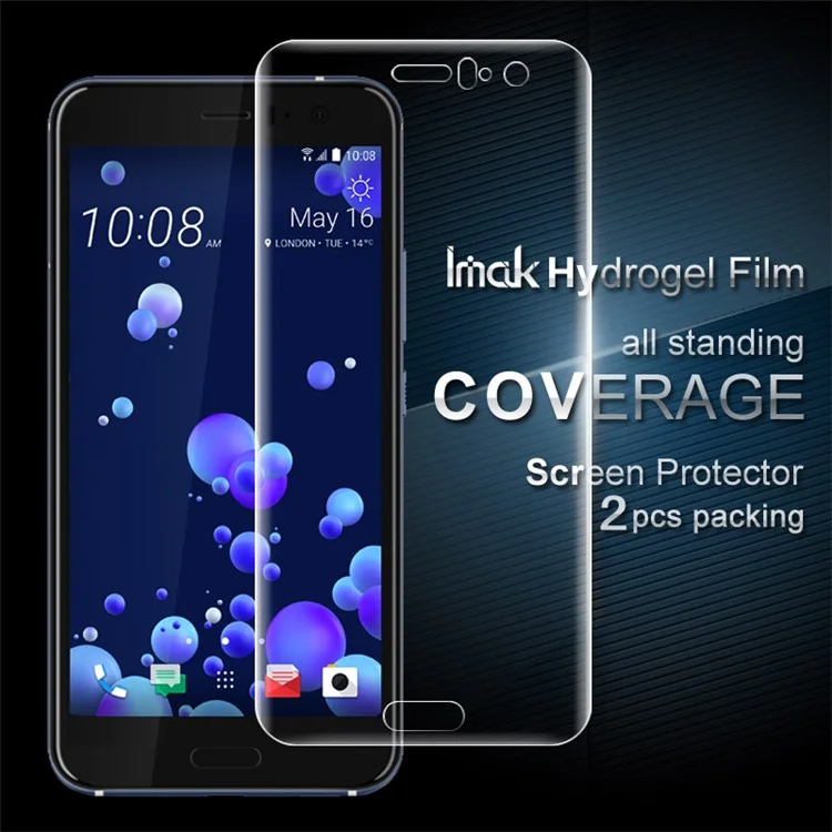 IMAK 2Pcs Packing Full Screen Complete Covering Soft Hydrogel Protector Film for HTC	U11