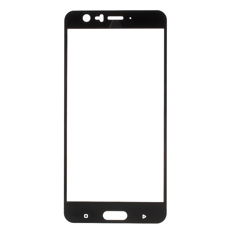 Impressão De Seda Full Size Temperado Screen Protector Filme (arco Arco) Para HTC U11 - Preto