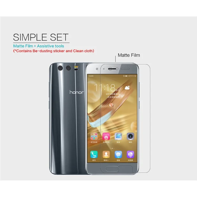 NILLKIN Matte Anti-Kratzer LCD-Bildschirmschutzfolie für Huawei Honor 9