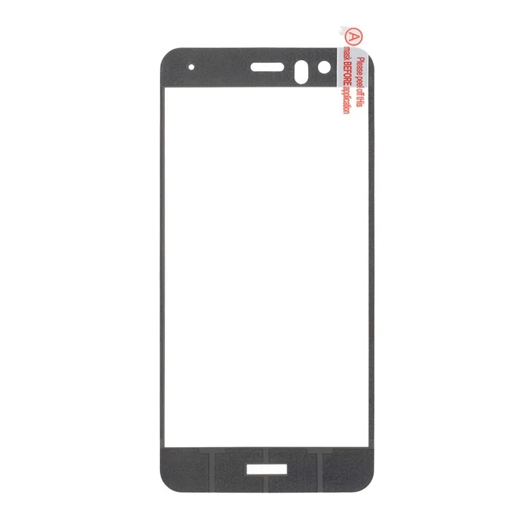 Pellicola Proteggi Schermo In Vetro Temperato Con Rivestimento Completo Per La Stampa Di Seta (Edge ARC) Per Huawei P10 Lite - Nero