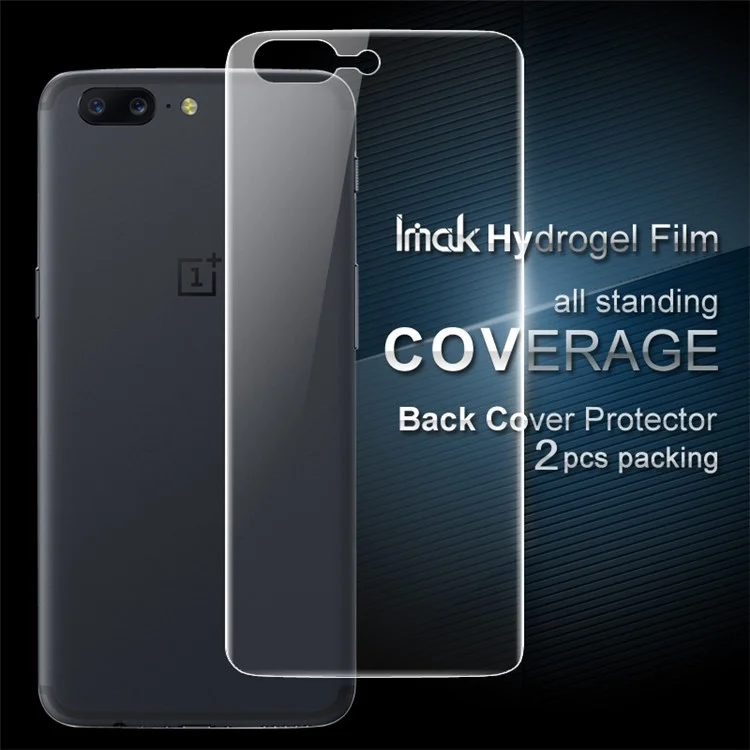 IMAK 2Pcs Packing Back Soft Hydrogel Protector Film for OnePlus 5
