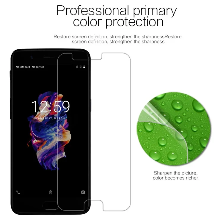 NILLKIN 0.13mm HD Anti-scratch Soft Screen Protector for OnePlus 5