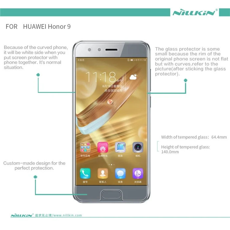 NILLKIN Amazing H+PRO Tempered Glass Screen Protector Anti-Explosion for Huawei Honor 9