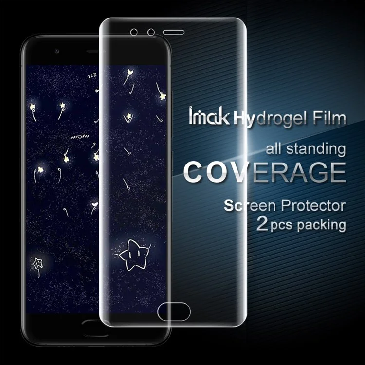 IMAK 2Pcs Packing Full Screen Complete Covering Soft Hydrogel Protector Film for Xiaomi Mi 6