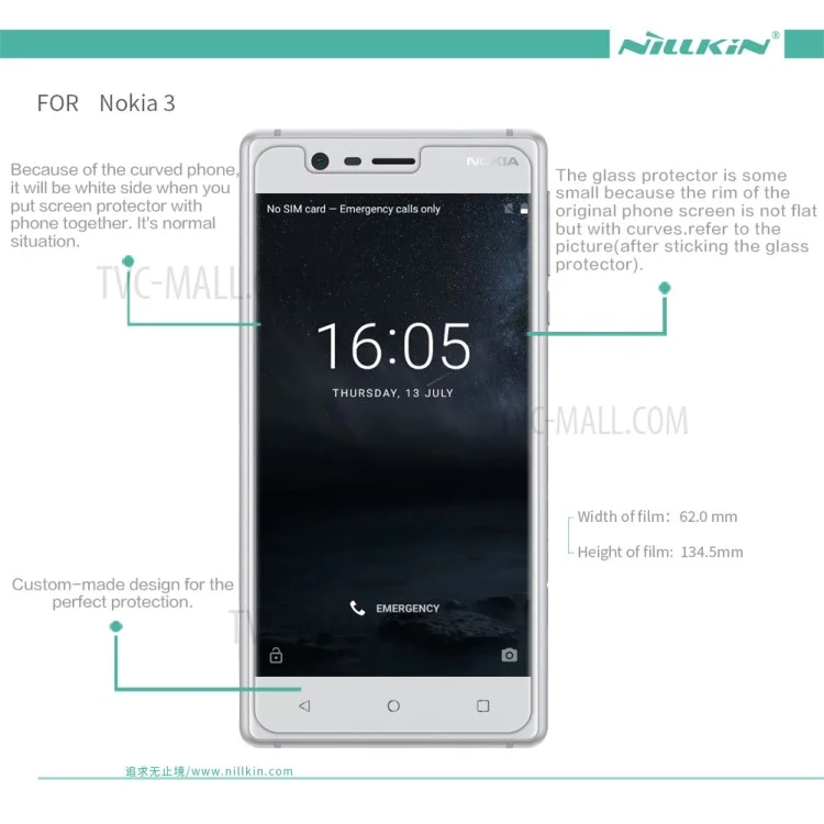 Film di Protezione Dello Schermo LCD Nillkin Matte Per Nokia 3