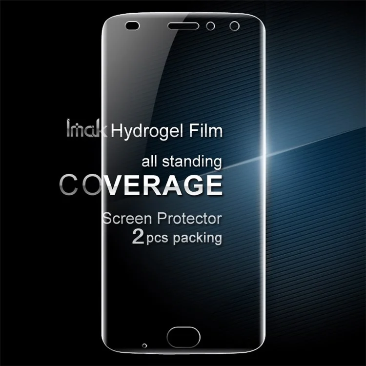 IMAK 2Pcs Packing Full Screen Complete Covering Soft Hydrogel Protector Film for Motorola Moto Z2 Play