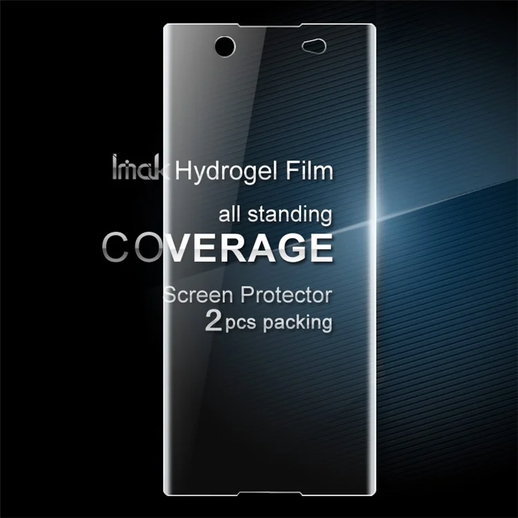 IMAK 2Pcs Full Screen Complete Covering Soft Hydrogel Protector Film for Sony Xperia XA1 Ultra
