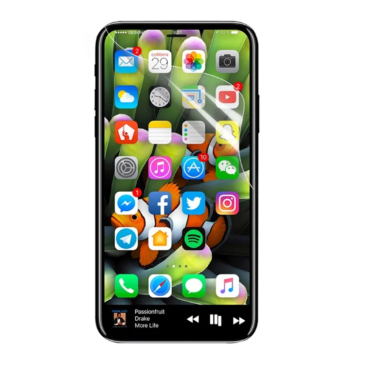 Full Coverage Soft Screen Protector Guard Film for iPhone X/Ten 5.8-inch