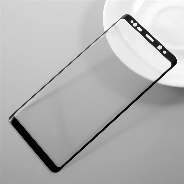 Film De Protecteur De Verre En Verre Trempé Complet Pour Samsung Galaxy Note 8 - Noir