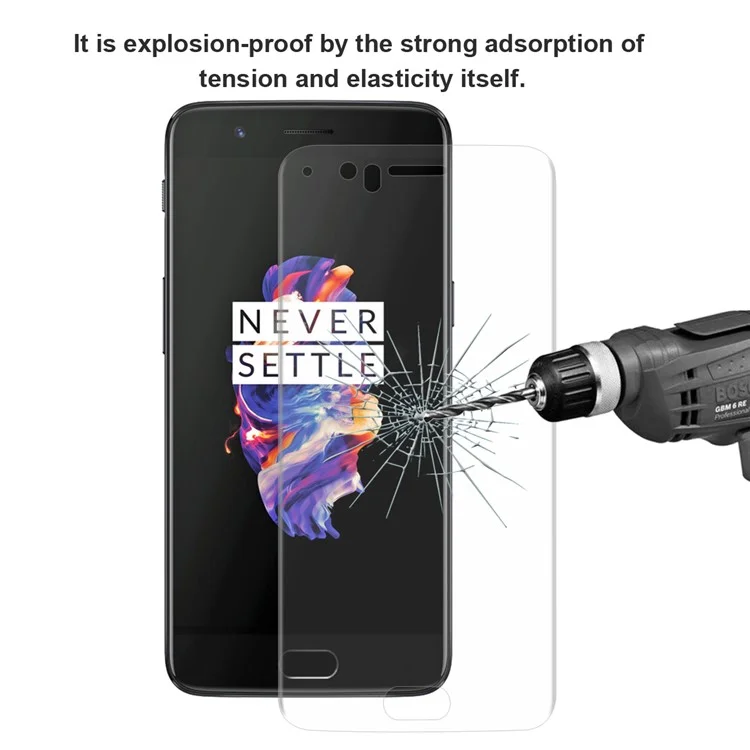 Chapeau Prince 0.1mm 3D Protecteur D'écran Souple Complet Pour Oneplus 5