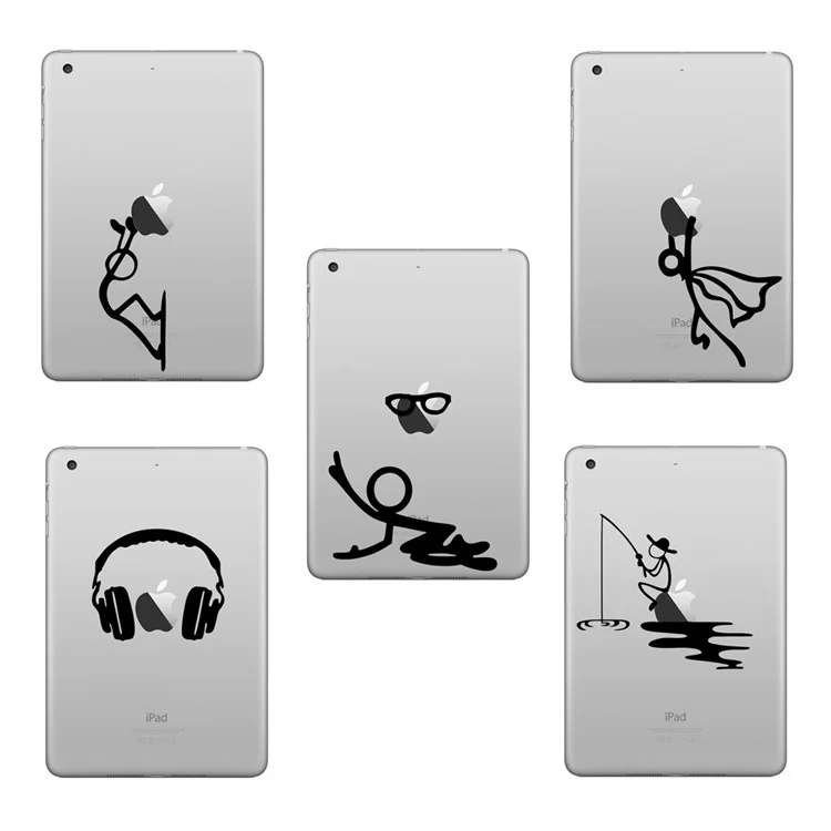 HAT PRINCE Creative Decal Sticker for iPad 9.7 (2017)/iPad Air 2/iPad Mini 5 etc. - Cartoon Figure