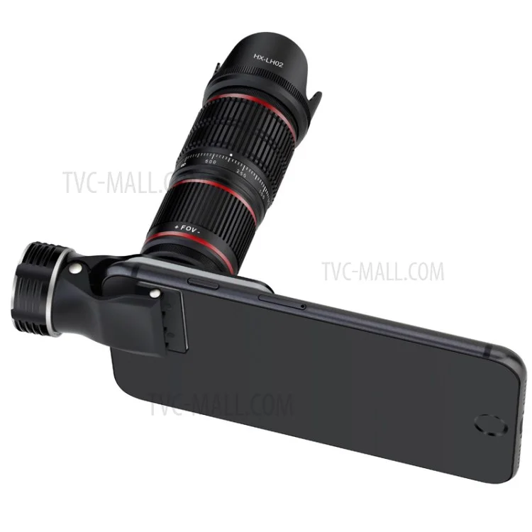 5 in 1 Phone HD 12.8 Times Telephoto Lens 4K Fish Eye Wide Angle Macro Lens Cellphone Clip Set