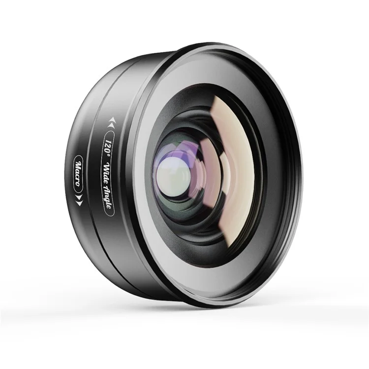 APEXEL APL-HB2IN1WM Phone Lens 2 in 1 Clip-on 10X Macro Lens + 120° Wide Angle Lens Kit