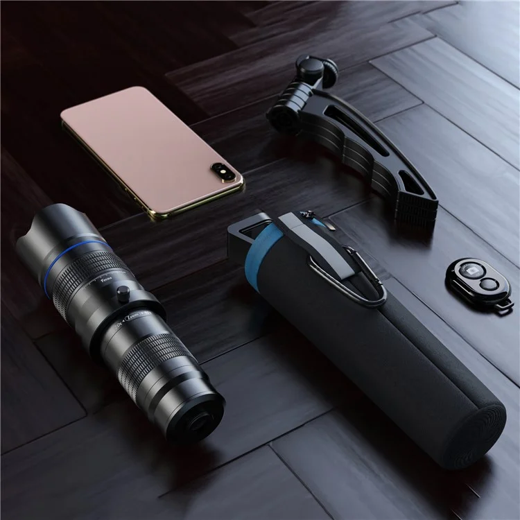APEXEL HD Metal 20-40x Zoom Telescopio Objetivo Teleobjetivo Monocular Lente de Cámara para iPhone Samsung Huawei