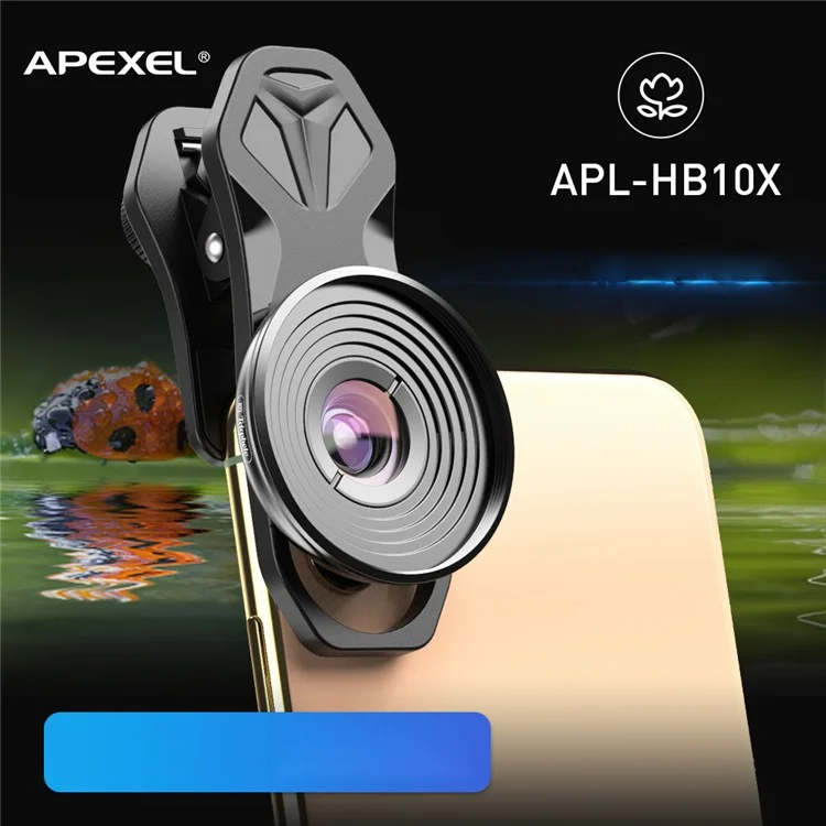 APEXEL APL-HB10X HD Optic Optic Phone Lens 10x Macro Lens