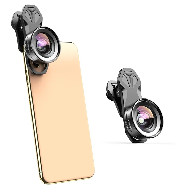 APEXEL HD Optic Camera Phone Lens 2 em 1 Lente Macro Grande Angular Para Smartphones