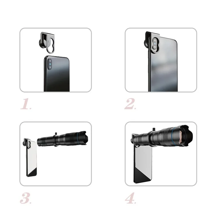 APEXEL APL-JS28X HD 28x Телескопический объектив для смартфонов, профессиональный фотографический комплект