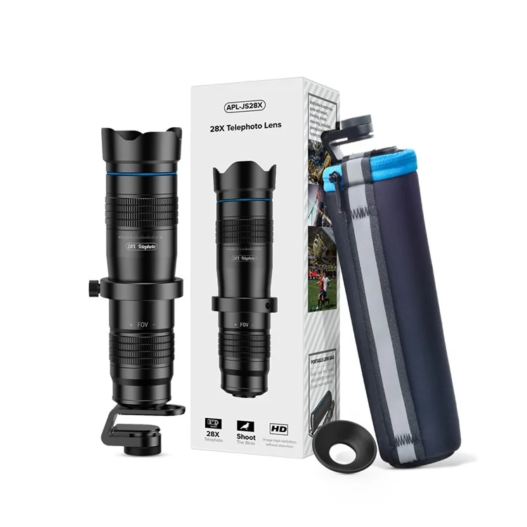 APEXEL APL-JS28X HD 28x Телескопический объектив для смартфонов, профессиональный фотографический комплект