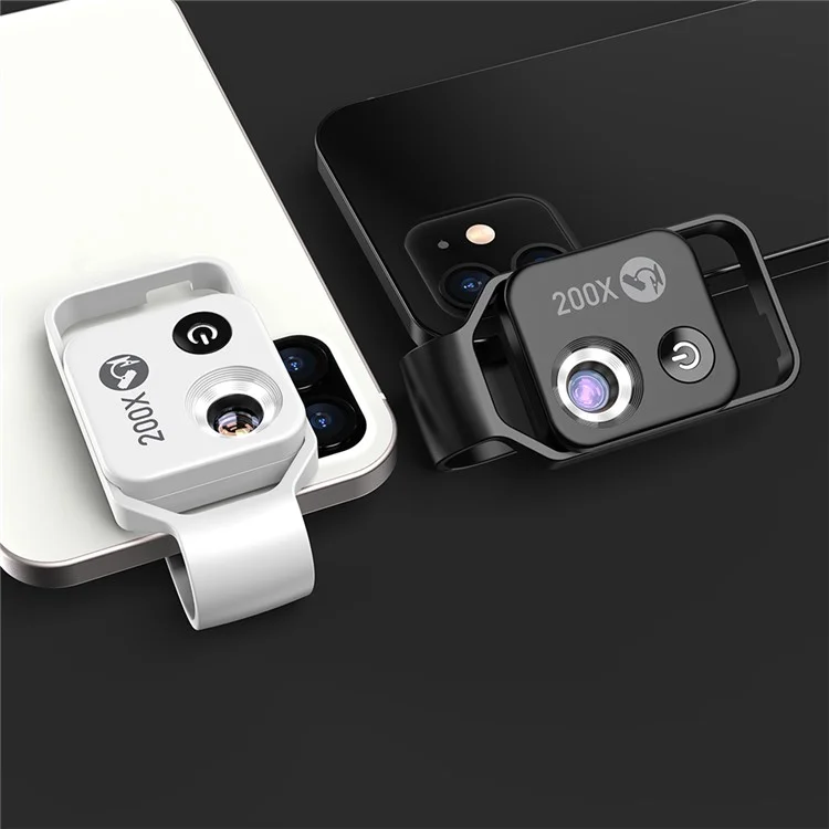 APEXEL APL-MS002CBK 200X Microscopio per telefono cellulare HD CPL Macro Lens - Nero