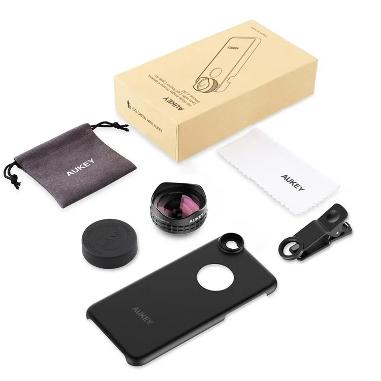 AUKEY PL-WD03 110° Wide Angle Lens with Case and Clip for iPhone 6s/6