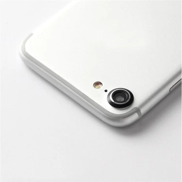 ENKAY for iPhone 7 4.7 Aluminum Alloy Rear Camera Lens Protective Cover Ring - Black