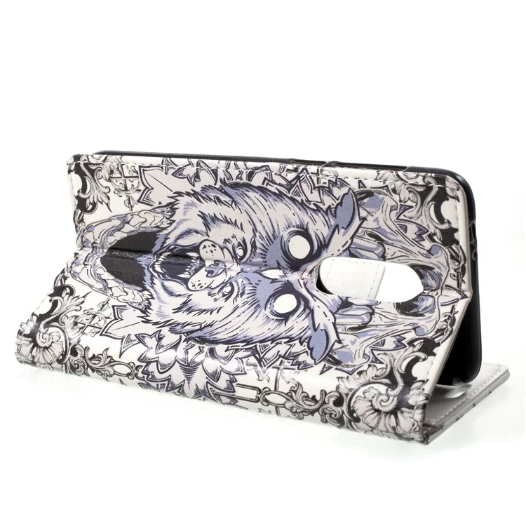 Pattern Printing Wallet Leather Stand Case for Vodafone Smart N9 - Animal Pattern