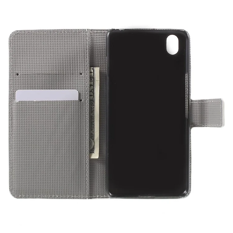 PU Leather Stand Phone Cover for OnePlus X - Blue Butterfly