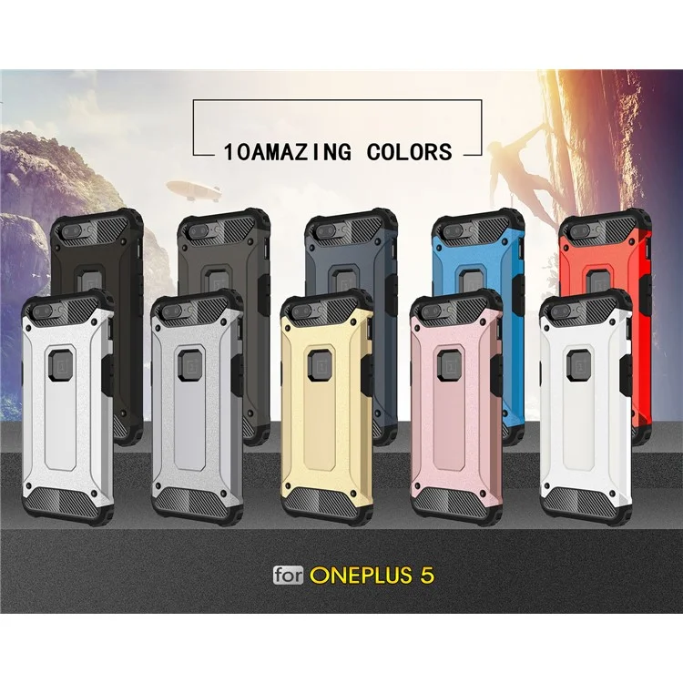 Armor Guard PC + TPU Hybrid Case for OnePlus 5 - Black
