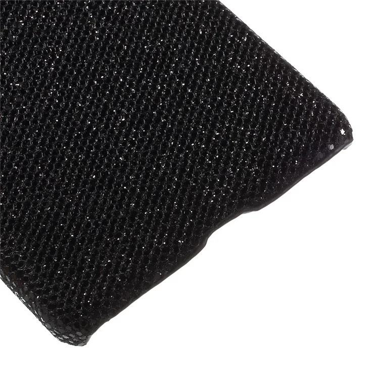 Glittery Sequins Coated Hard Case Cover for OnePlus X - Black