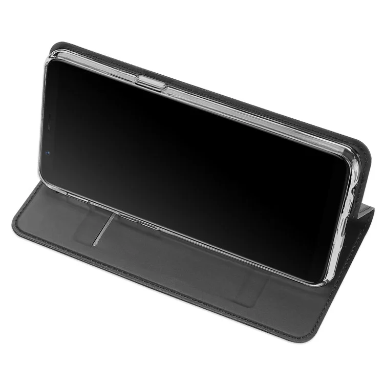DUX DUCIS Skin Pro Series Stand Card Holder Leather Case for OnePlus 5T - Grey