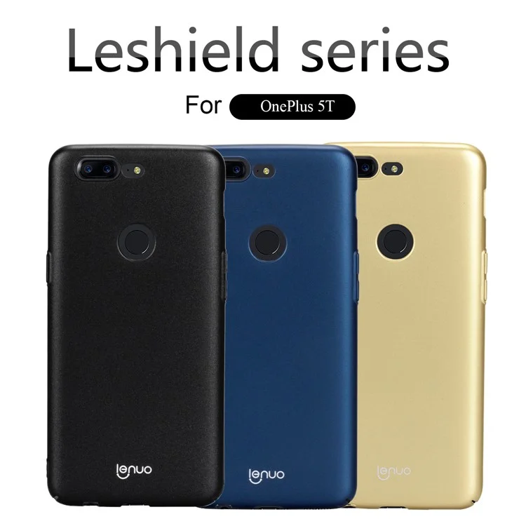LENUO Leshield Series Silky Touch Hard Plastic Case for OnePlus 5T - Black